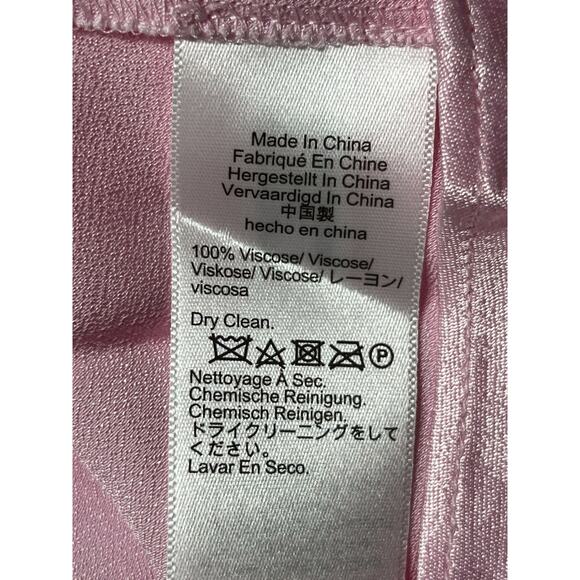 Anna October© X J.Crew Short Sleeve Slip Dress in Luster Crepe Size 22 Pink Maxi - Picture 10 of 11